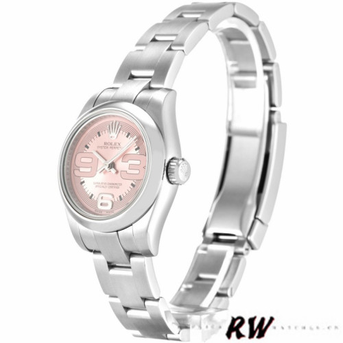 Rolex Oyster Perpetual 176200 Pink Maxi Arabic Dial 26MM Lady Replica Watch