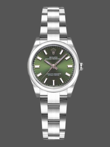 Rolex Oyster Perpetual 176200 Olive Green Dial Oyster Bracelet 26mm Lady Replica Watch