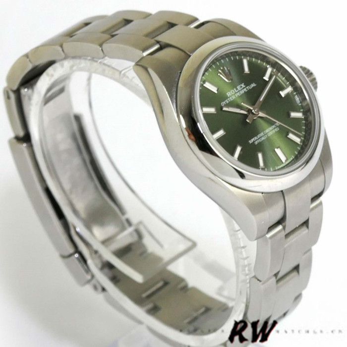 Rolex Oyster Perpetual 176200 Olive Green Dial Oyster Bracelet 26mm Lady Replica Watch