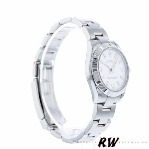 Rolex Oyster Perpetual 177210 Stainless Steel White Dial 31mm Lady Replica Watch