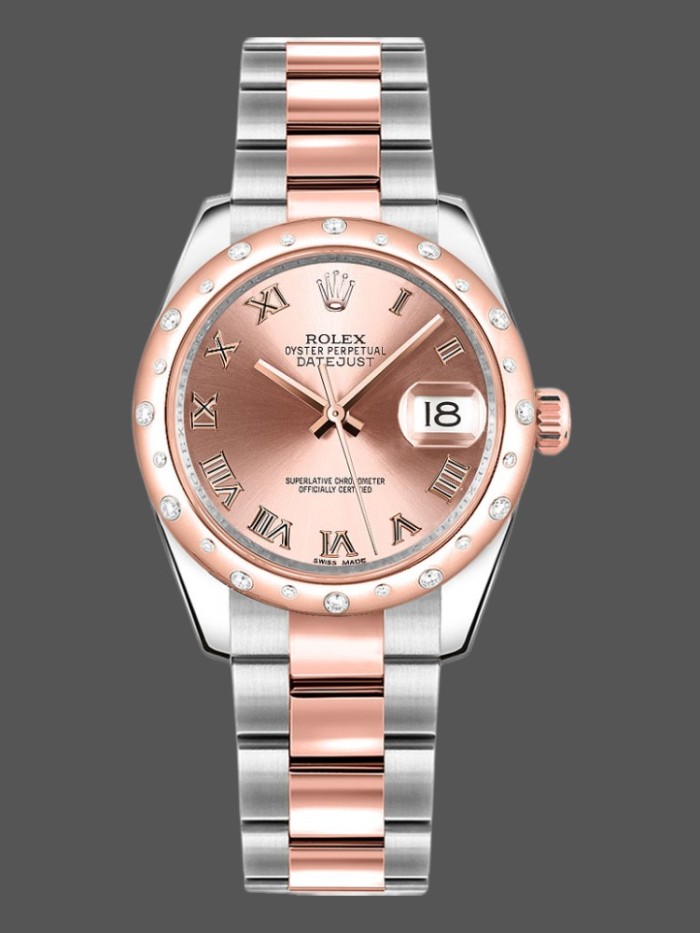 Rolex Datejust 178341 Pink Roman Numeral Dial 31MM Lady Replica Watch