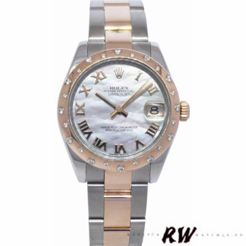 Rolex Datejust 178341 White Mother of Pearl Dial 31MM Lady Replica Watch