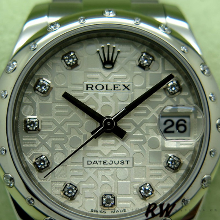 Rolex Datejust 178344 Silver Jubilee Diamond Dial 31MM Lady Replica Watch