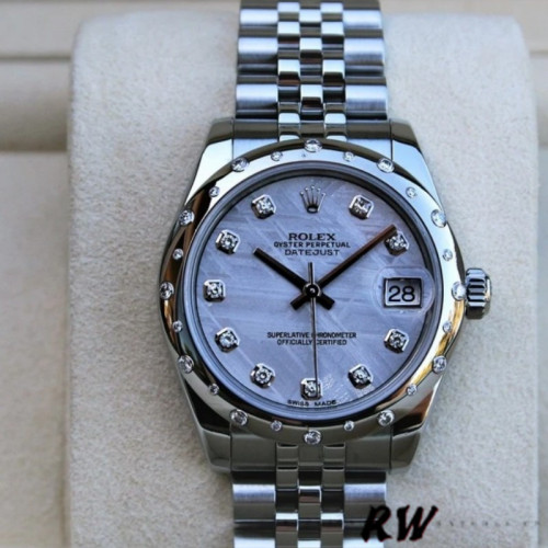 Rolex Datejust 178344 Meteorite Grey Dial 31MM Lady Replica Watch