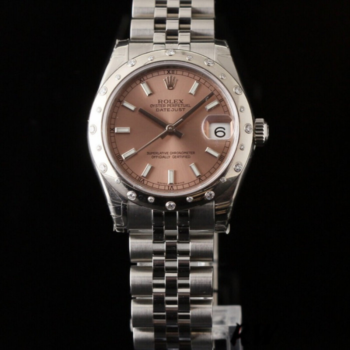 Rolex Datejust 178344 Pink Dial Jubilee Bracelet 31MM Lady Replica Watch