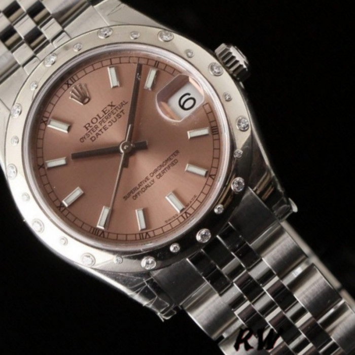 Rolex Datejust 178344 Pink Dial Jubilee Bracelet 31MM Lady Replica Watch
