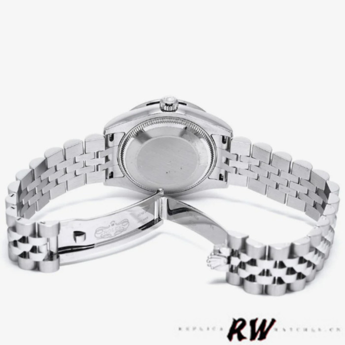 Rolex Datejust 178384 Stainless Steel Black Sunburst dial 31MM Lady Replica Watch
