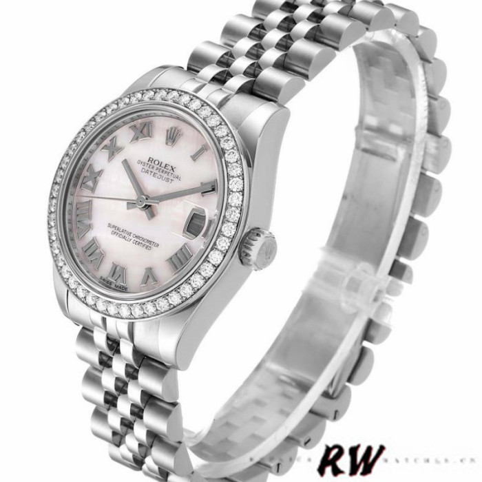 Rolex Datejust 178384 Pink Mother of Pearl Dial 31MM Lady Replica Watch