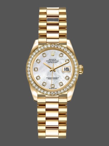Rolex Datejust 179138 Mother Of Pearl Diamond Dial 26MM Lady Replica Watch