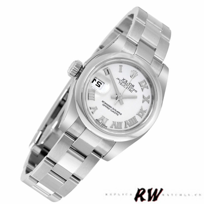Rolex Datejust 179160 Oyster Bracelet White Roman Dial 26MM Lady Replica Watch