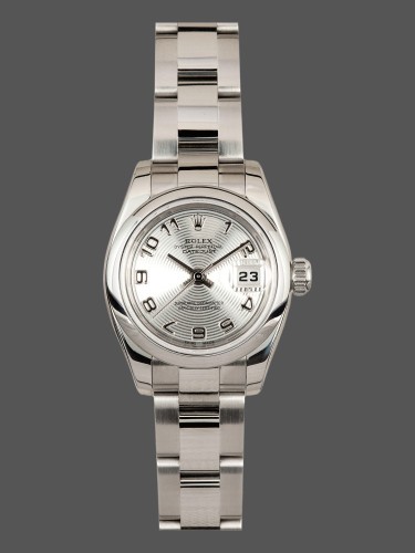 Rolex Datejust 179160 Silver Concentric Arabic Dial 26MM Lady Replica Watch