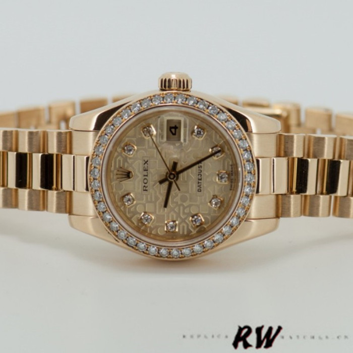 Rolex Datejust 179138 Champagne Jubilee Dial 26MM Lady Replica Watch