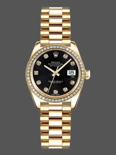 Rolex Datejust 179138 Black diamond Dial 26MM Lady Replica Watch