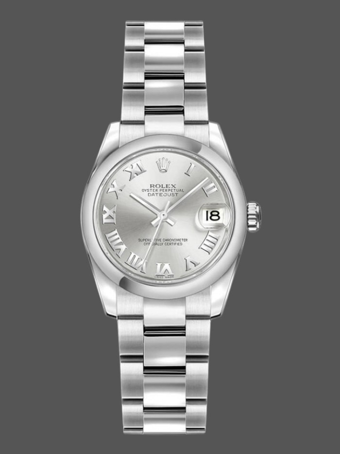 Rolex Datejust 179160 Oyster Bracelet Silver Roman Dial 26MM Lady Replica Watch