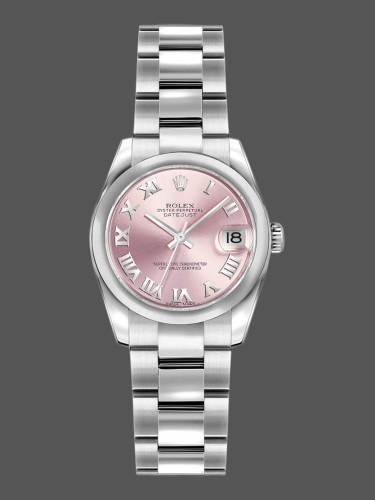 Rolex Datejust 179160 Oyster Bracelet Pink Roman Dial 26MM Lady Replica Watch