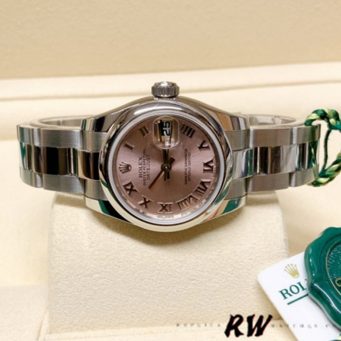 Rolex Datejust 179160 Oyster Bracelet Pink Roman Dial 26MM Lady Replica Watch