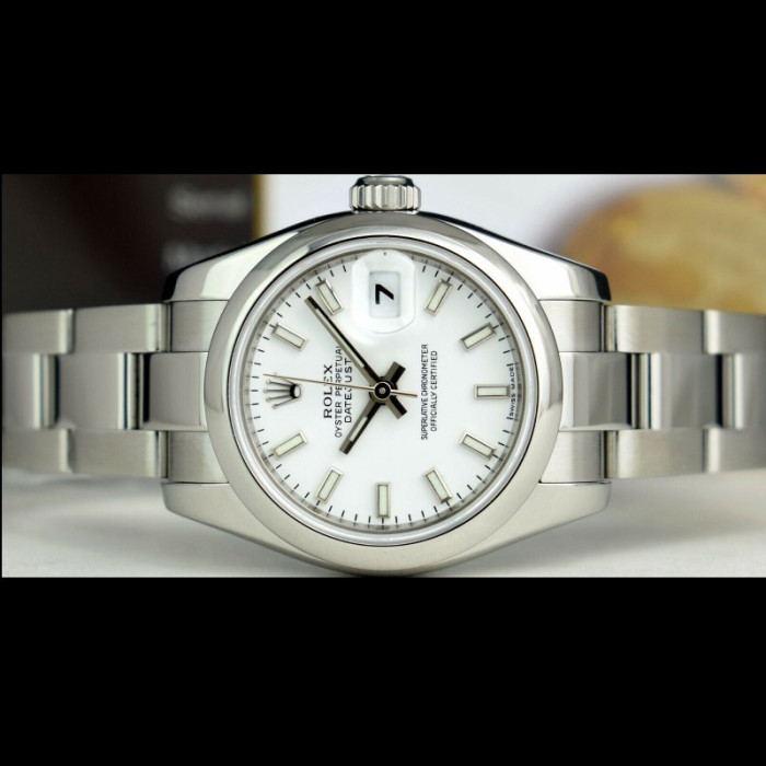 Rolex Datejust 179160 White Index Dial Domed Bezel 26MM Lady Replica Watch