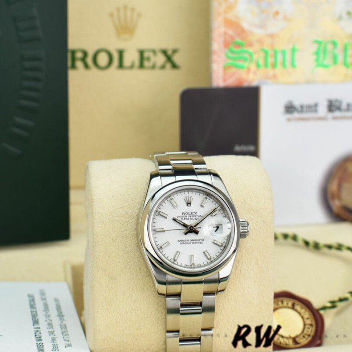 Rolex Datejust 179160 Domed Bezel White Index Dial 26MM Lady Replica Watch