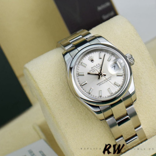 Rolex Datejust 179160 Domed Bezel Silver Index Dial 26MM Lady Replica Watch