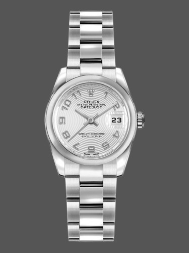 Rolex Datejust 179160 Concentric Circle Silver Dial 26MM Lady Replica Watch