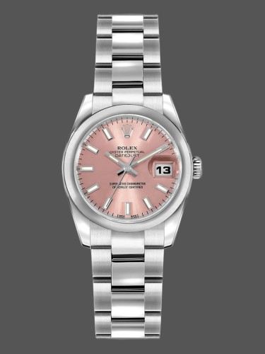 Rolex Datejust 179160 Domed Bezel Pink Index Dial 26MM Lady Replica Watch
