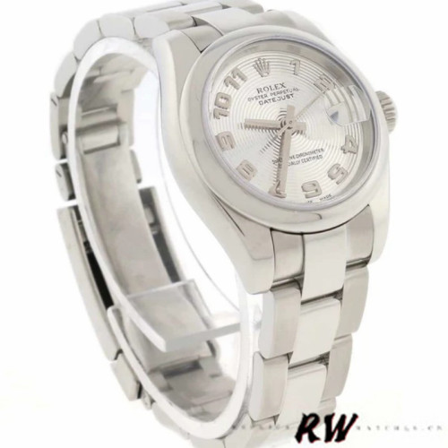 Rolex Datejust 179160 Concentric Circle Silver Dial 26MM Lady Replica Watch