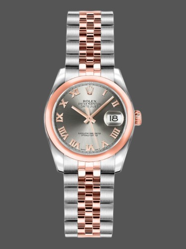 Rolex Datejust 179161 Stainless Steel and Everose Gold Steel Roman Dial 26MM Lady Replica Watch