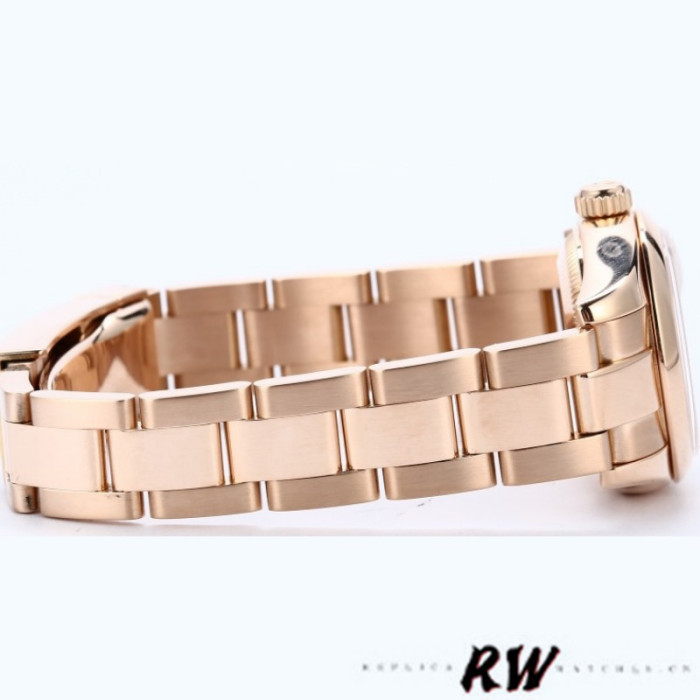 Rolex Datejust 179165 Everose Gold Pink Roman Dial 26MM Lady Replica Watch