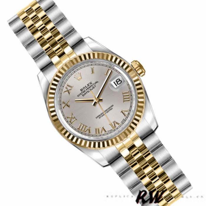 Rolex Datejust 179173 Silver Roman Numeral Dial 26MM Lady Replica Watch