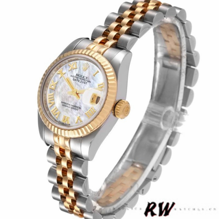 Rolex Datejust 179173 Mother Of Pearl White Dial 26MM Lady Replica Watch