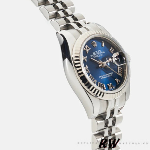 Rolex Datejust 179174 Blue Roman Numeral Dial 26MM Lady Replica Watch