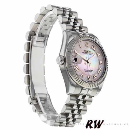 Rolex Datejust 179174 Decorated Mother Of Pearl Dial Fluted Bezel 26MM Lady Replica Watch
