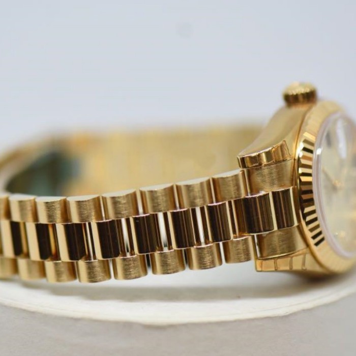 Rolex Datejust 179178 Champagne Diamonds Dial Yellow Gold 26MM Lady Replica Watch