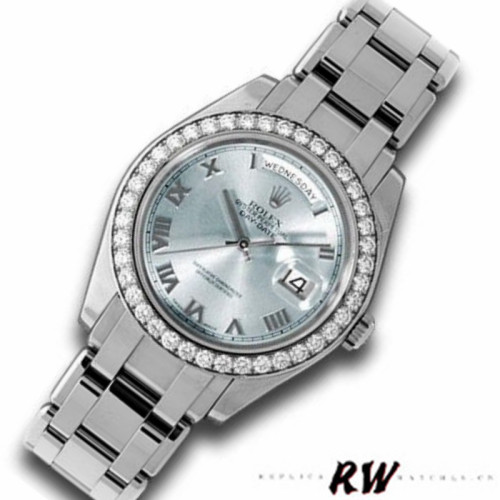 Rolex Day-Date 18946 Ice Blue Roman Dial Special Edition 39MM Mens Replica Watch