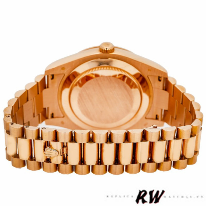Rolex Day-Date 218235 Chocolate Brown Dial Rose Gold 41MM Mens Replica Watch