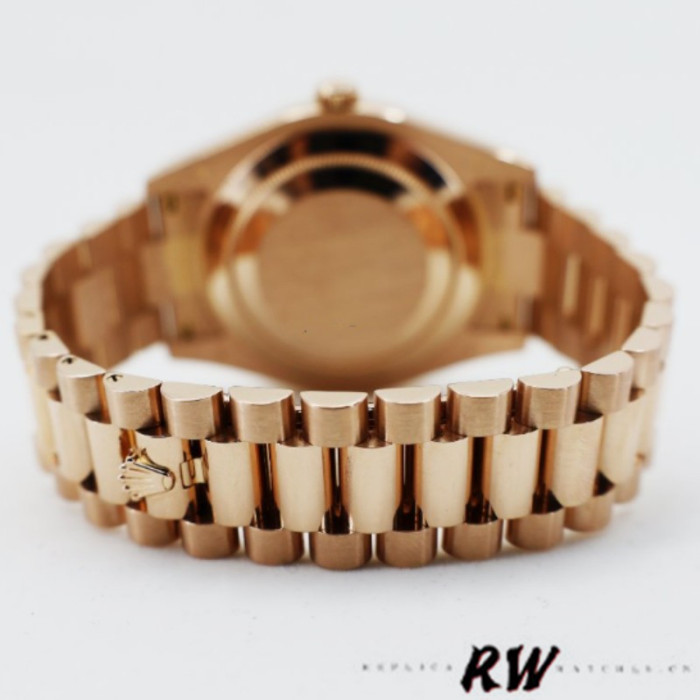 Rolex Day-Date 218235 Rose Roman Dial Rose Gold 41MM Mens Replica Watch