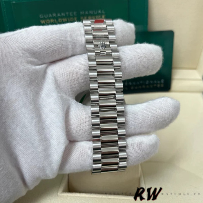 Rolex Day-Date 228206 Dark Rhodium Grey Dial Platinum 40MM Mens Replica Watch