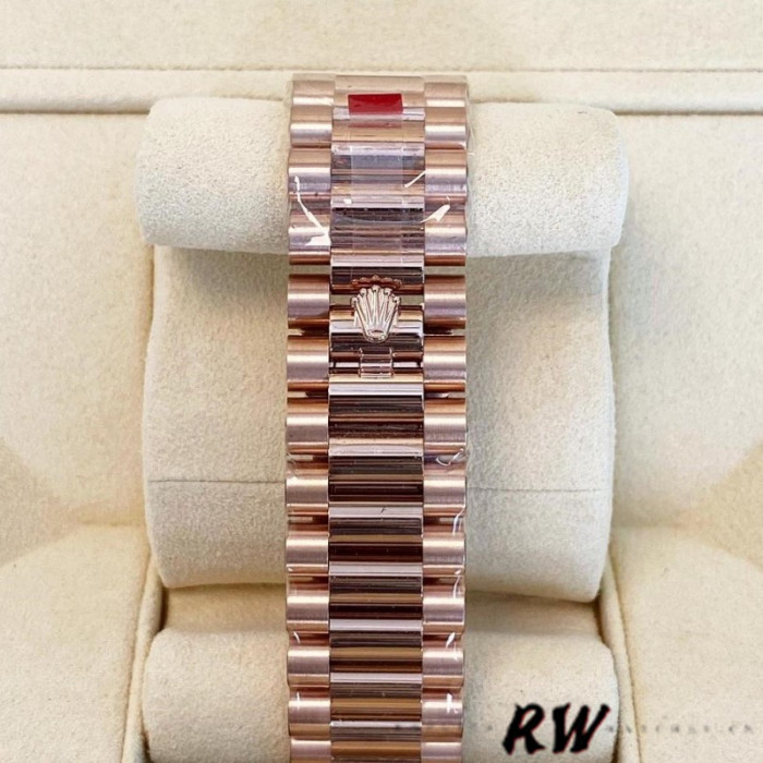 Rolex Day-Date 228345RBR Sundust Diamond Dial Diamond Bezel 40mm Mens Replica Watch