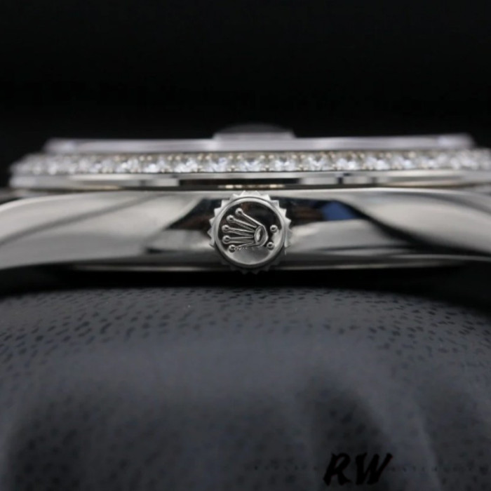 Rolex Day-Date 228349RBR Blue Roman Dial Diamond Bezel 40mm Mens Replica Watch
