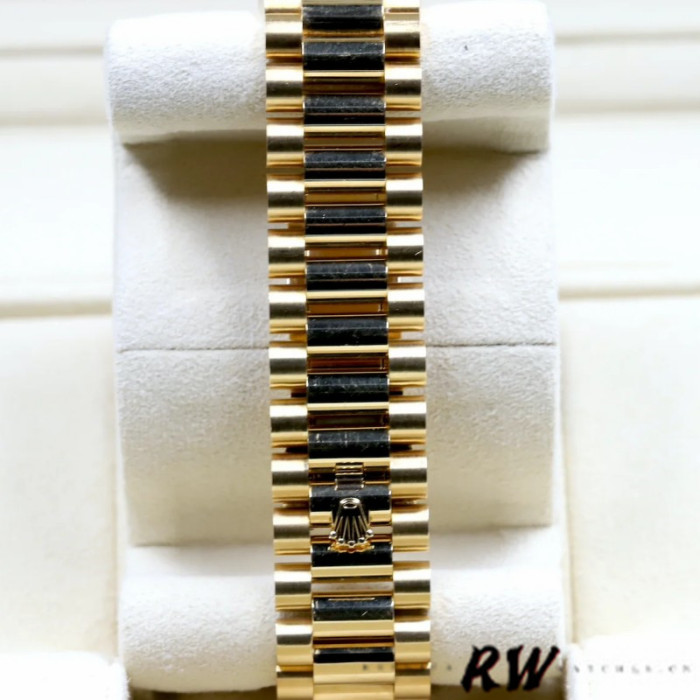Rolex Day-Date 228398TBR Silver Roman Numeral Dial Diamond Bezel 40mm Mens Replica Watch