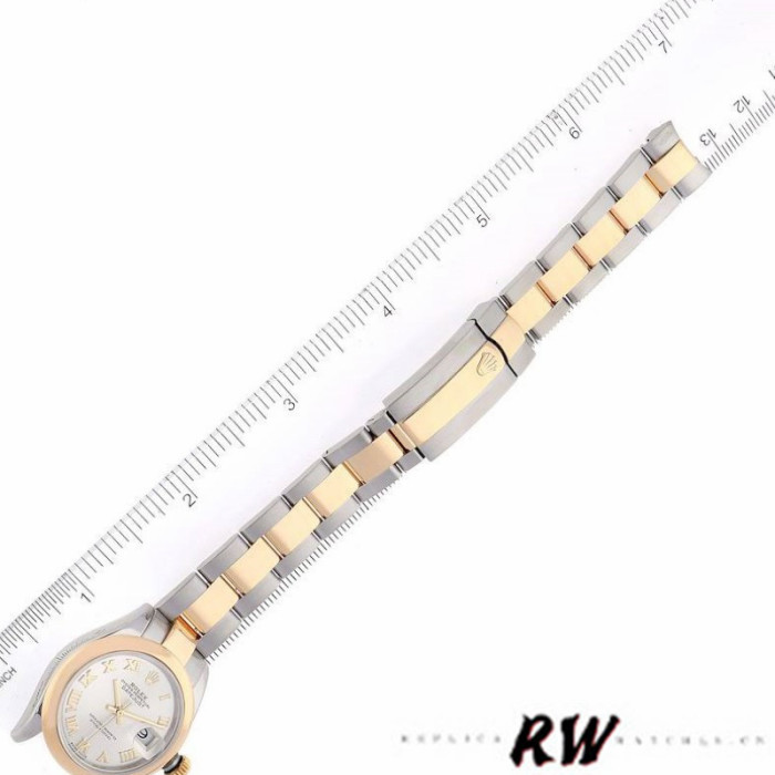 Rolex Datejust 279163 Silver Roman Dial Domed Bezel 28mm Lady Replica Watch