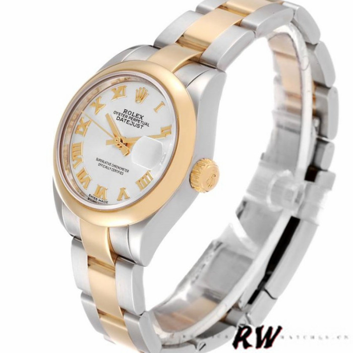 Rolex Datejust 279163 Silver Roman Dial Domed Bezel 28mm Lady Replica Watch