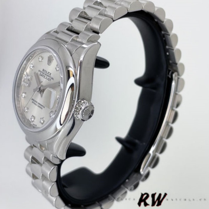 Rolex Datejust 279166 Silve Dial Diamond Domed Bezel 28mm Lady Replica Watch