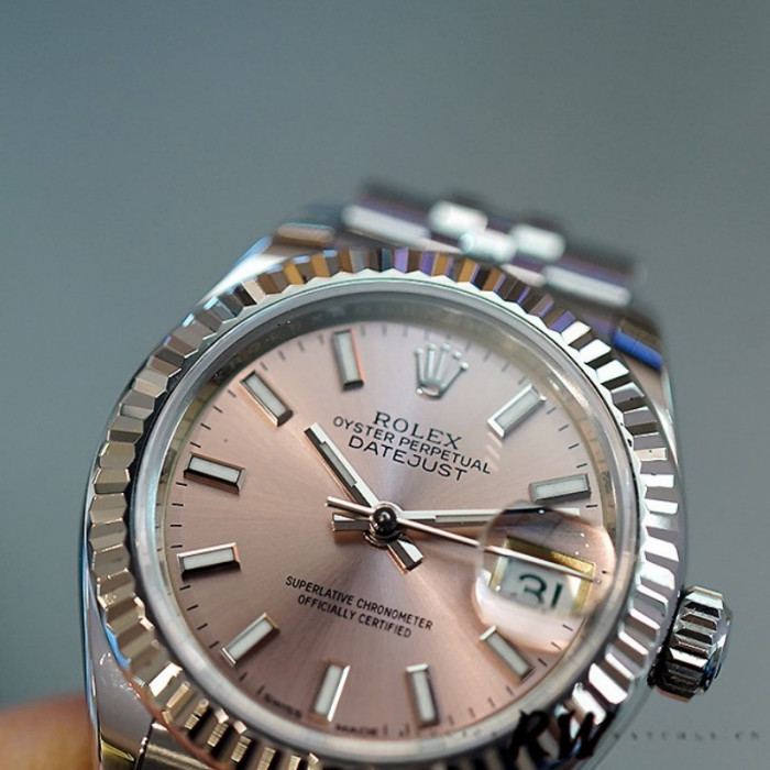 Rolex Datejust 279174 Stainless Steel Pink Index Dial 28mm Lady Replica Watch