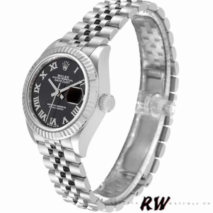 Rolex Datejust 279174 Stainless Steel Dark Grey Roman Dial 28mm Lady Replica Watch