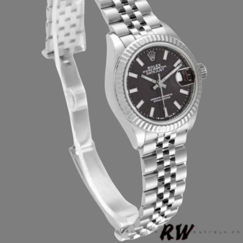 Rolex Datejust 279174 Stainless Steel Dark Grey Index Dial 28mm Lady Replica Watch