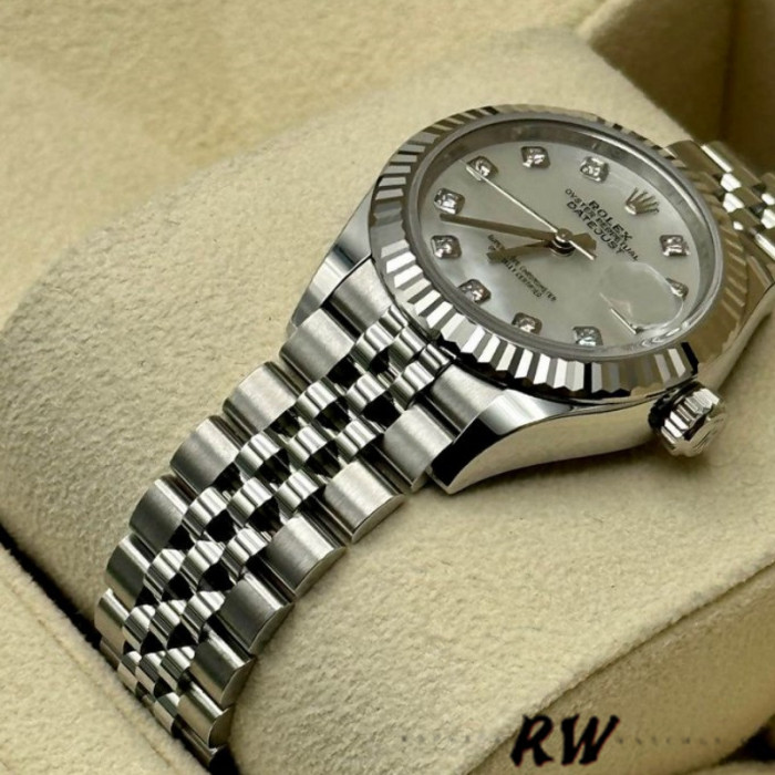 Rolex Datejust 279174 Stainless Steel Mother Of Pearl Diamond Dial 28mm Lady Replica Watch