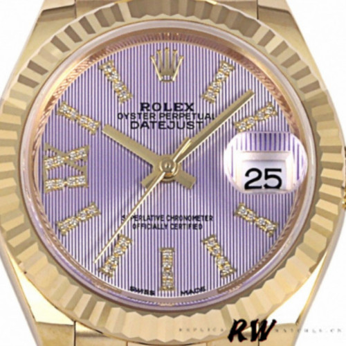 Rolex Datejust 279178 Lilac Purple Dial Fluted Bezel 28mm Lady Replica Watch