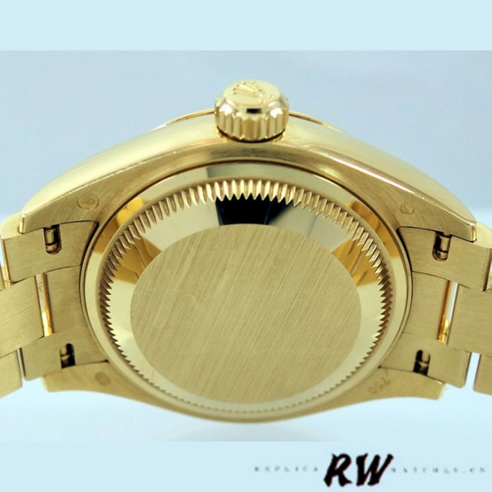 Rolex Datejust 279178 Mint Green Diamond Dial Yellow Gold 28mm Lady Replica Watch