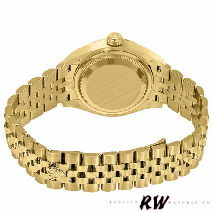 Rolex Datejust 279178 Mint Green Diamond Dial Yellow Gold 28mm Lady Replica Watch